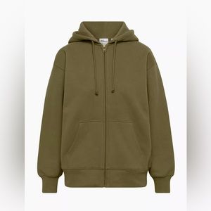 NWT Aritzia TNA Cozy Boyfriend Fleece Zip-Up Hoodie